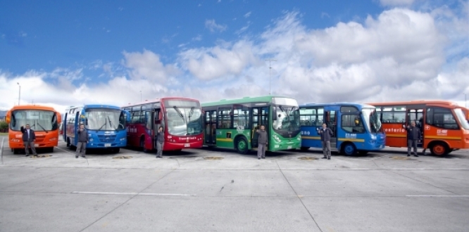 Transmilenio y componentes zonales de Bogotá