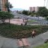 Espacio público de Suba con jardines sembrados para recuperación ambiental