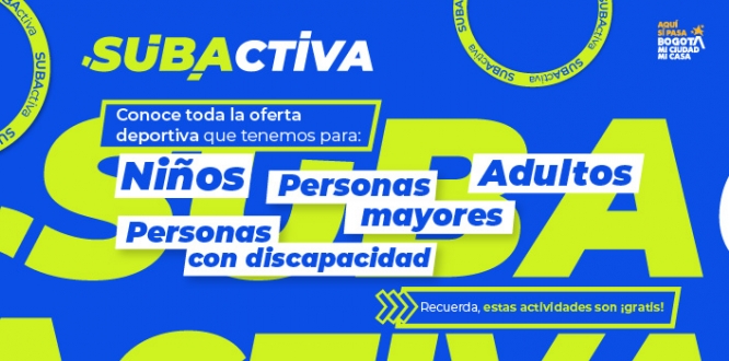 Programación Semanal Actividad Física en Suba Programación Semanal Actividad Física en Suba