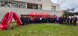 Entrega de la ‘Tingua de Oro’ a 50 bomberos destacados de las estaciones B-12 Suba y B-14 Bicentenario.